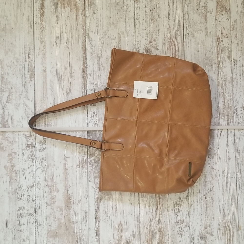 Tan Patchwork Tote - image 1